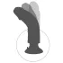 King Cock 9 - dildo su vibracija - lankstus prisisiurbiantis - kūno spalvos 26cm
