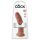 King Cock 9 - tikros didelis dildo su siurbtuku (23 cm) - tamsus natūralus
