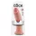 King Cock - realistiškas dildo su siurbtuku - 25 cm - kūno spalvos