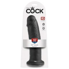 King Cock - dildo su siurbtuku - juodas - 25 cm