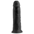 King Cock - dildo su siurbtuku - juodas - 25 cm