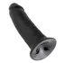 King Cock - dildo su siurbtuku - juodas - 25 cm