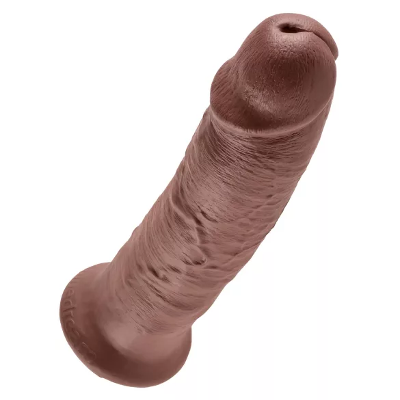 King Cock - didelis dildo su siurbtuku - 25 cm - rudas