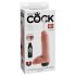 King Cock 8 - tikroviškas purškiantis dildo (20cm) - natūralus