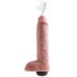 King Cock 11 - realistiškas purškiantis dildo (28cm) - natūralus