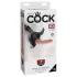 King Cock - prisegamas diržinis dildo su diržu - juodas
