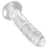 King Cock Clear 6 - dildo su siurbtuku (17,8 cm)