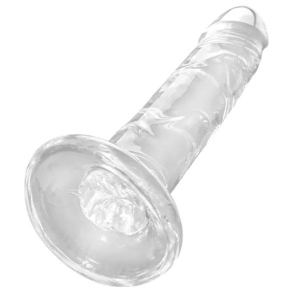 King Cock Clear 6 - dildo su siurbtuku (17,8 cm)