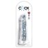 King Cock Clear 8 - siurbtuku pritvirtintas, didelis dildo (20 cm)