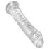 King Cock Clear 8 - siurbtuku pritvirtintas, didelis dildo (20 cm)
