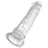King Cock Clear 8 - siurbtuku pritvirtintas, didelis dildo (20 cm)