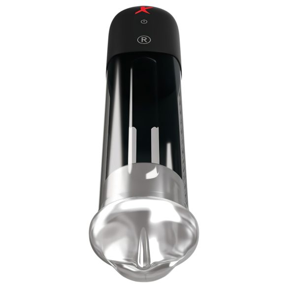 PDX Blowjob - automatinė penio pompa su lūpomis - juoda