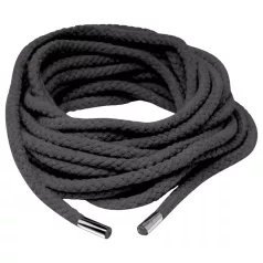 Fetish Silk Rope - shibari vergavimo virvė - 10 m - juoda