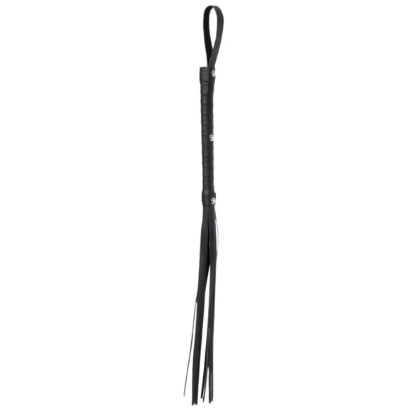Fetish Fantasy Deluxe - botagėlis su 9 juostelėmis - juodas 65 cm
