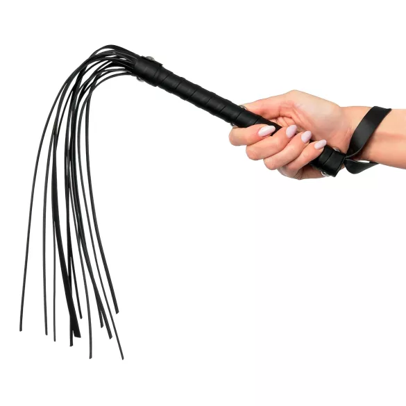 Fetish Fantasy Deluxe - botagėlis su 9 juostelėmis - juodas 65 cm