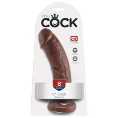 King Cock - dildo - 20 cm - rudas