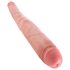 King Cock 16 Tapered - tikrasis dvigubas dildo (41cm) - natūralus