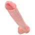 King Cock 15 - siurbtukas, su sėklidėmis dildo (38cm) - natūralus