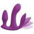 Visiška ekstazė 3in1 - įkraunamas, radijo kontroliuojamas trigubas vibratorius (violetinis)