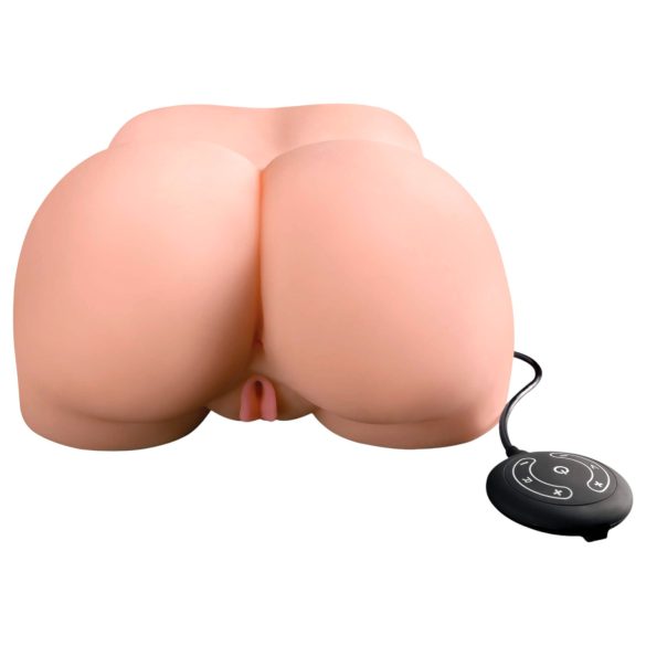 PDX Elite Milk Me Silly - vibracinis torsas masturbatorius (natūrali)