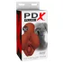 PDX Pick Your Pleasure - 2 viename realistiškas masturbatorius (rudas)