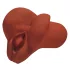 PDX Pick Your Pleasure - 2 viename realistiškas masturbatorius (rudas)