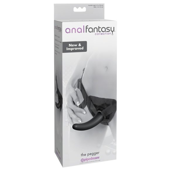 analfantasy The Pegger - prisegamas dildo (juodas)