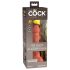 King Cock Elite 6 - lipnus, tikroviškas dildo (15 cm) - tamsus