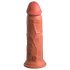 King Cock Elite 8 - dildo su siurbtuku - 20 cm - tamsi kūno spalva