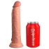 King Cock Elite 9 - prilimpantis, realistiškas dildo (23cm) - natūralus