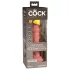 King Cock Elite 6 - vibratorių su siurbtuku (15 cm) - kūno spalvos
