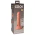 King Cock Elite 6 - vibratorių su siurbtuku (15 cm) - kūno spalvos