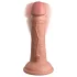 King Cock Elite 6 - vibratorių su siurbtuku (15 cm) - kūno spalvos