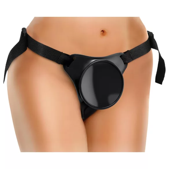 King Cock Elite - strap-on diržas pradedantiesiems - juoda