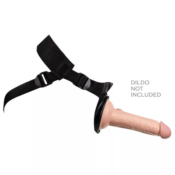 King Cock Elite - strap-on diržas pradedantiesiems - juoda