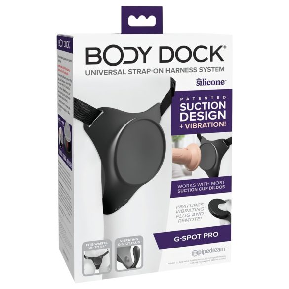Body Dock - G taško strap-on dildo - silikoninis - 7 colių