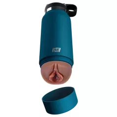   Fuck Flask Private Pleaser - masturbatorius butelyje - mėlyna-ruda