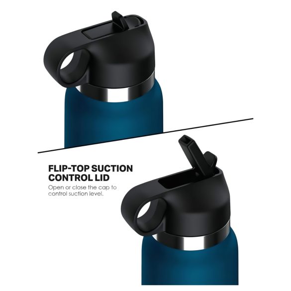 Fuck Flask Private Pleaser - masturbatorius butelyje - mėlyna-ruda