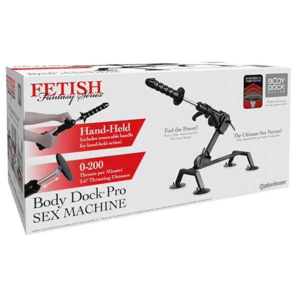 Fetish Body Dock Pro - sekso mašina - juoda