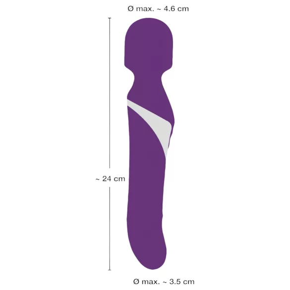 Javida - wand masažuoklis ir vibratorius 2in1 - violetinis