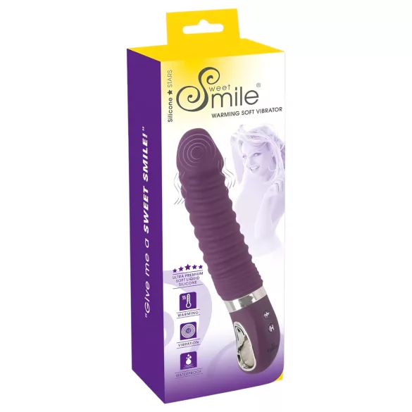 SMILE Soft - vibratorius su kaitinimo funkcija - pakraunamas - violetinis