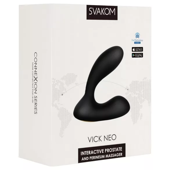 Svakom Vick Neo - analinis vibratorius VR funkcija - įkraunamas, juodas