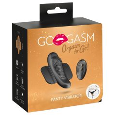   GoGasm Panty - beldomės kelnaitės vibratorius - įkraunamas, nuotolinis, juodas