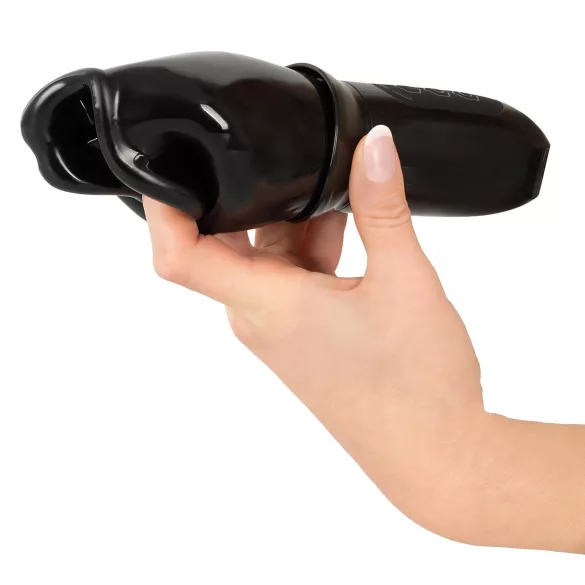You2Toys - STROKER Rotating - akumuliatorinis, besisukantis dirbtinės burnos masturbatorius (juodas)