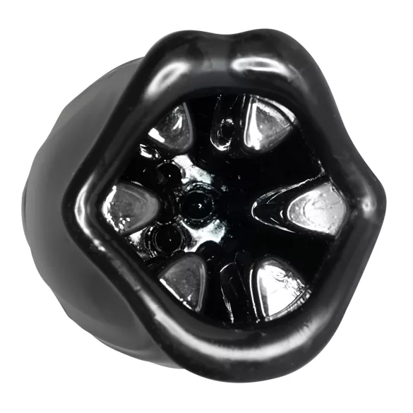 You2Toys - STROKER Rotating - akumuliatorinis, besisukantis dirbtinės burnos masturbatorius (juodas)