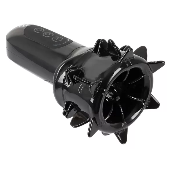 You2Toys - STROKER Rotating - akumuliatorinis, besisukantis dirbtinės burnos masturbatorius (juodas)