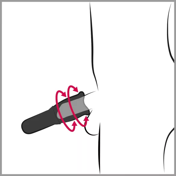 You2Toys - STROKER Rotating - akumuliatorinis, besisukantis dirbtinės burnos masturbatorius (juodas)
