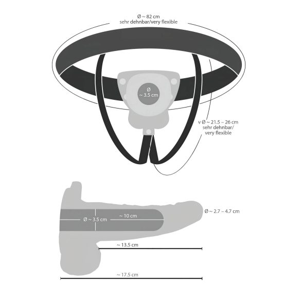 You2Toys - tuščiaviduris prisegamas vibratorius - kūno spalvos
