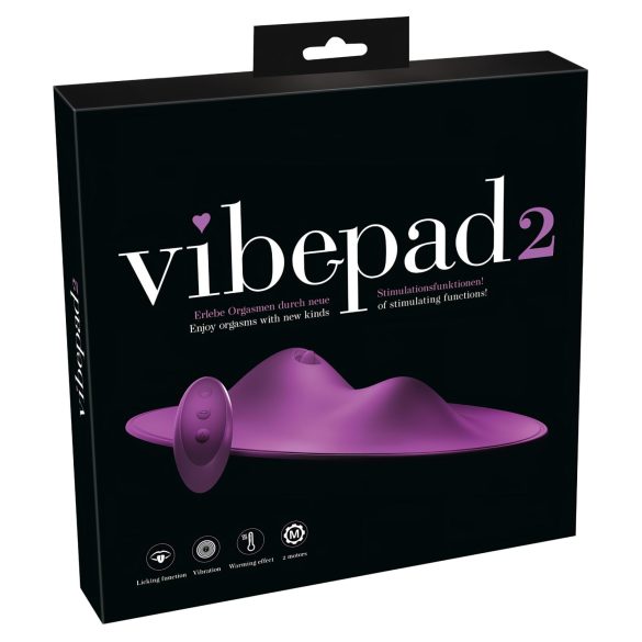 VibePad 2 - vibruojantis pagalvėlės tipo vibratorius - violetinis