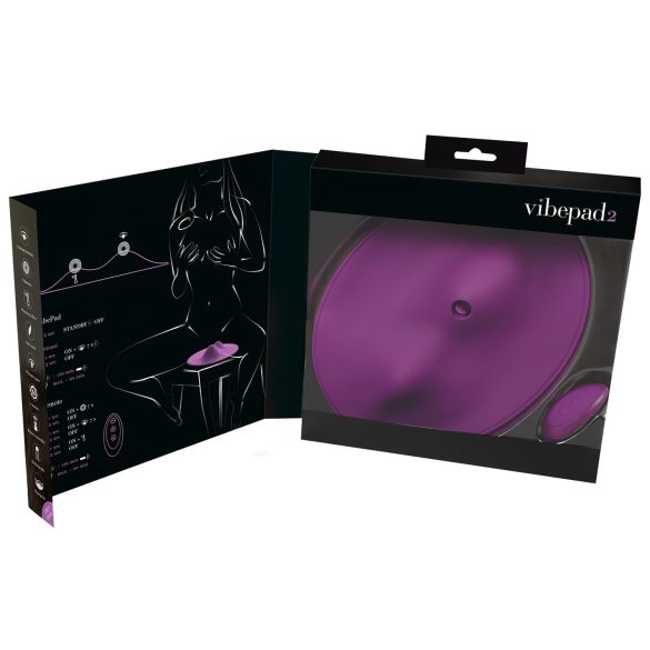 VibePad 2 - vibruojantis pagalvėlės tipo vibratorius - violetinis